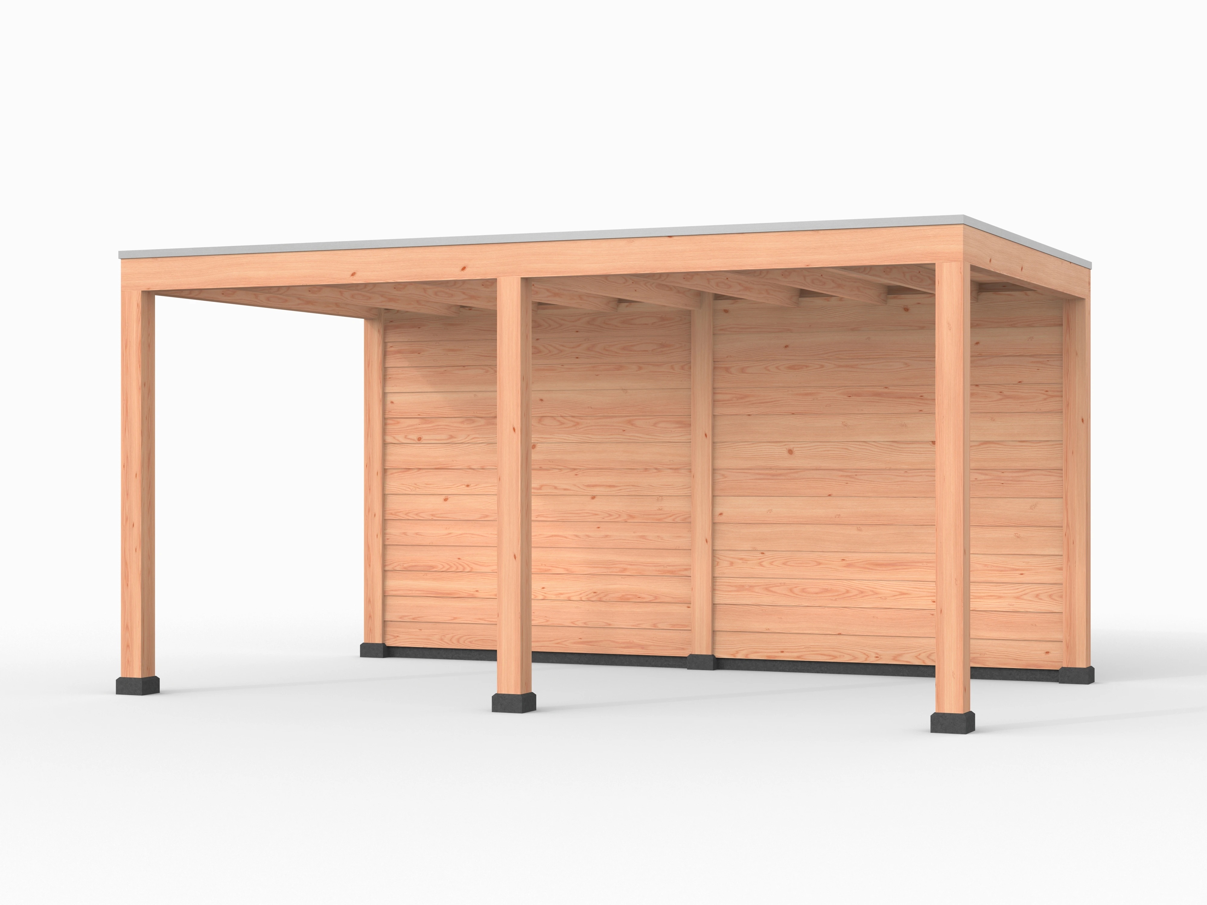 Douglas overkapping, 500 x 300, met achterwand, Westwood Elegant - Afbeelding 1